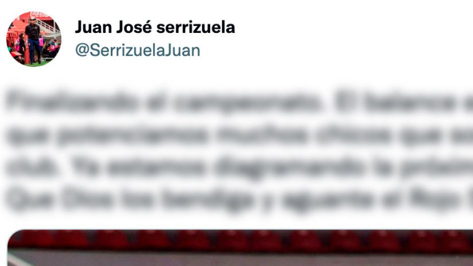 El tweet de Serrizuela